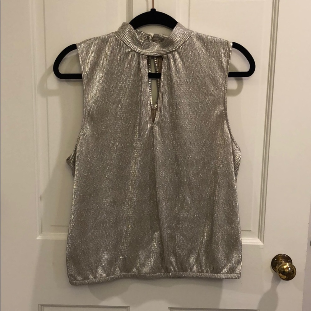 Silver tank top